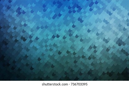 Light BLUE vector bandy template. A sample with curved shapes. A new texture for your design.