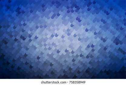 Light BLUE vector bandy template. Glitter abstract illustration with wry lines. The textured pattern can be used for background.