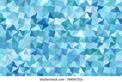 Light BLUE vector bandy template. Shining crooked illustration in a brand-new style. Brand-new design for your business.