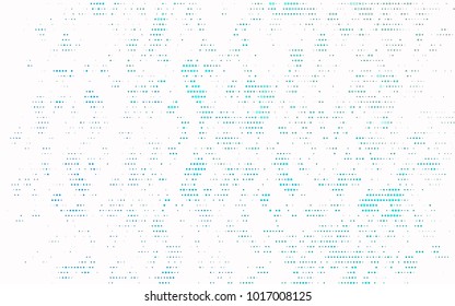 Light BLUE vector banner with circles, spheres. Abstract spots. Background of Art bubbles in halftone style with colored gradient.