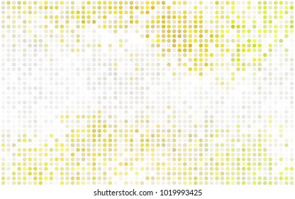 Light BLUE vector banner with circles, spheres. Abstract spots. Background of Art bubbles in halftone style with colored gradient.