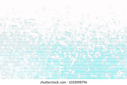 Light BLUE vector banner with circles, spheres. Abstract spots. Background of Art bubbles in halftone style with colored gradient.