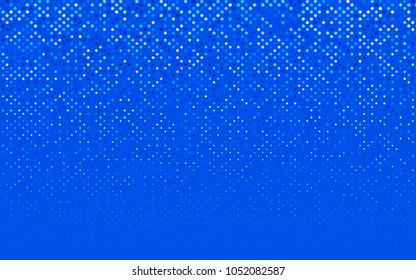 Light BLUE vector banner with circles, spheres. Abstract spots. Background of Art bubbles in halftone style with colored gradient.