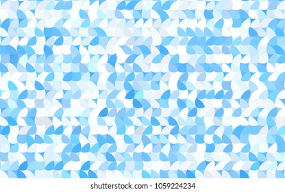 Light BLUE vector banner with circles, spheres. Abstract spots. Background of Art bubbles in halftone style with colored gradient.