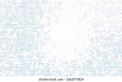 Light BLUE vector banner with circles, spheres. Abstract spots. Background of Art bubbles in halftone style with colored gradient.