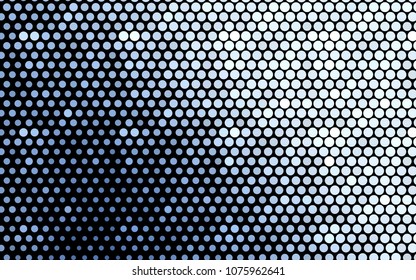 Light BLUE vector banner with circles, spheres. Abstract spots. Background of Art bubbles in halftone style with colored gradient.