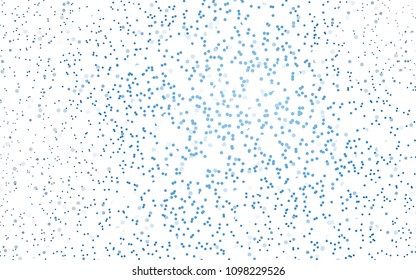 Light BLUE vector banner with circles, spheres. Abstract spots. Background of Art bubbles in halftone style with colored gradient.