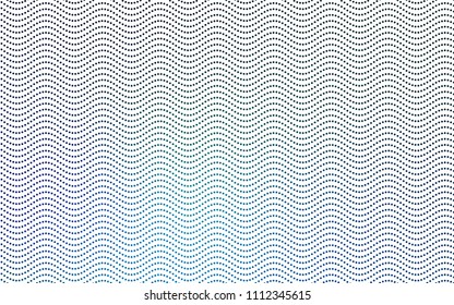 Light BLUE vector banner with circles, spheres. Abstract spots. Background of Art bubbles in halftone style with colored gradient.