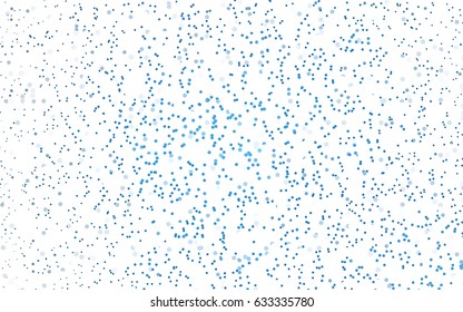Light BLUE vector banner with circles, spheres. Abstract spots. Background of Art bubbles in halftone style with colored gradient.