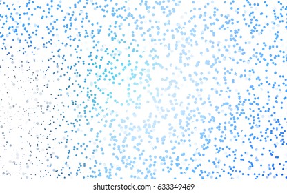 Light BLUE vector banner with circles, spheres. Abstract spots. Background of Art bubbles in halftone style with colored gradient.