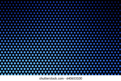 Light BLUE vector banner with circles, spheres. Abstract spots. Background of Art bubbles in halftone style with colored gradient.
