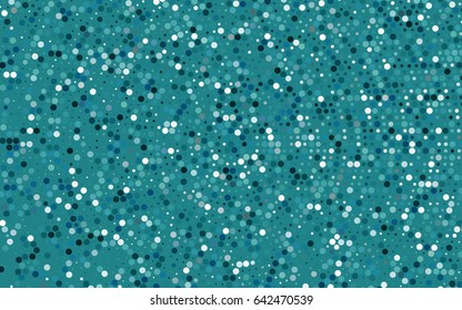Light BLUE vector banner with circles, spheres. Abstract spots. Background of Art bubbles in halftone style with colored gradient.