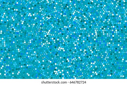 Light BLUE vector banner with circles, spheres. Abstract spots. Background of Art bubbles in halftone style with colored gradient.