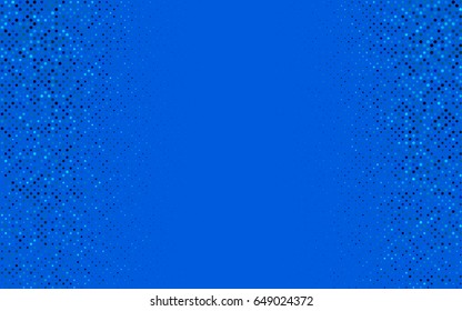 Light BLUE vector banner with circles, spheres. Abstract spots. Background of Art bubbles in halftone style with colored gradient.