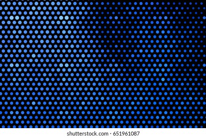 Light BLUE vector banner with circles, spheres. Abstract spots. Background of Art bubbles in halftone style with colored gradient.
