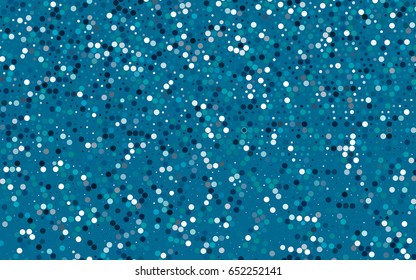 Light BLUE vector banner with circles, spheres. Abstract spots. Background of Art bubbles in halftone style with colored gradient.