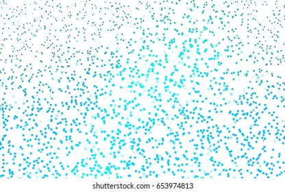 Light BLUE vector banner with circles, spheres. Abstract spots. Background of Art bubbles in halftone style with colored gradient.