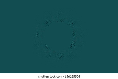 Light BLUE vector banner with circles, spheres. Abstract spots. Background of Art bubbles in halftone style with colored gradient.