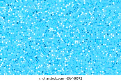 Light BLUE vector banner with circles, spheres. Abstract spots. Background of Art bubbles in halftone style with colored gradient.