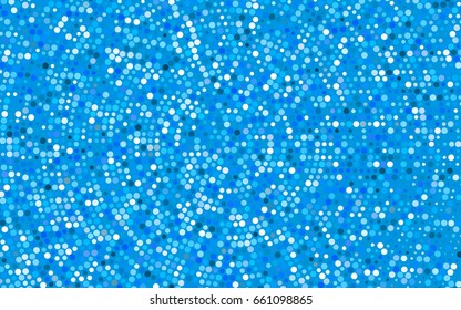 Light BLUE vector banner with circles, spheres. Abstract spots. Background of Art bubbles in halftone style with colored gradient.
