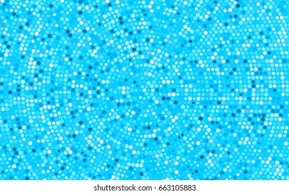 Light BLUE vector banner with circles, spheres. Abstract spots. Background of Art bubbles in halftone style with colored gradient.