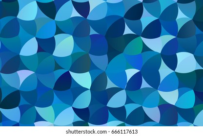 Light BLUE vector banner with circles, spheres. Abstract spots. Background of Art bubbles in halftone style with colored gradient.