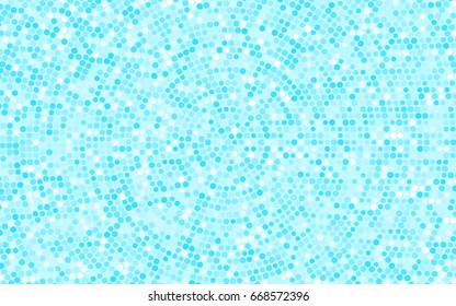 Light BLUE vector banner with circles, spheres. Abstract spots. Background of Art bubbles in halftone style with colored gradient.