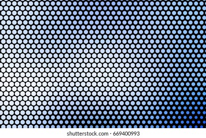 Light BLUE vector banner with circles, spheres. Abstract spots. Background of Art bubbles in halftone style with colored gradient.