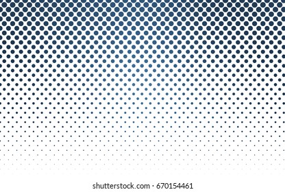 Light BLUE vector banner with circles, spheres. Abstract spots. Background of Art bubbles in halftone style with colored gradient.