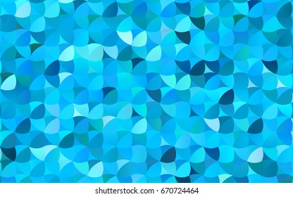 Light BLUE vector banner with circles, spheres. Abstract spots. Background of Art bubbles in halftone style with colored gradient.