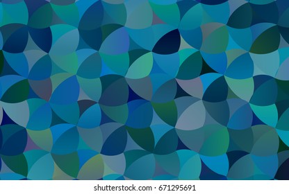 Light BLUE vector banner with circles, spheres. Abstract spots. Background of Art bubbles in halftone style with colored gradient.