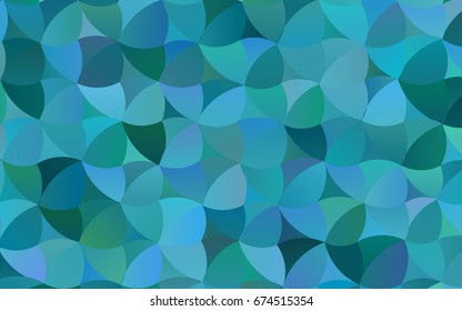 Light BLUE vector banner with circles, spheres. Abstract spots. Background of Art bubbles in halftone style with colored gradient.