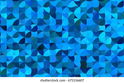 Light BLUE vector banner with circles, spheres. Abstract spots. Background of Art bubbles in halftone style with colored gradient.