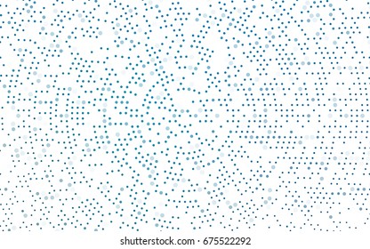 Light BLUE vector banner with circles, spheres. Abstract spots. Background of Art bubbles in halftone style with colored gradient.