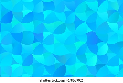 Light BLUE vector banner with circles, spheres. Abstract spots. Background of Art bubbles in halftone style with colored gradient.