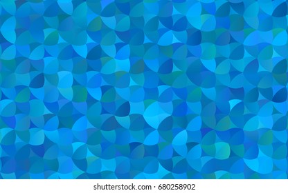 Light BLUE vector banner with circles, spheres. Abstract spots. Background of Art bubbles in halftone style with colored gradient.