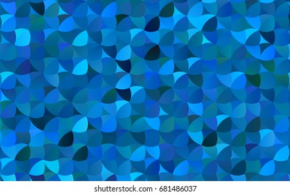 Light BLUE vector banner with circles, spheres. Abstract spots. Background of Art bubbles in halftone style with colored gradient.