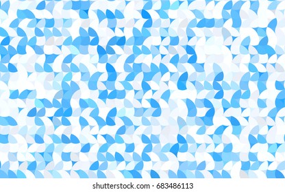 Light BLUE vector banner with circles, spheres. Abstract spots. Background of Art bubbles in halftone style with colored gradient.