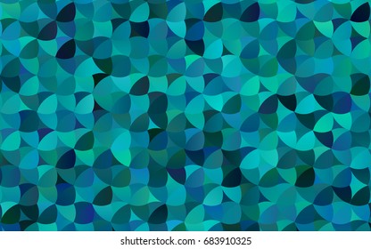 Light BLUE vector banner with circles, spheres. Abstract spots. Background of Art bubbles in halftone style with colored gradient.