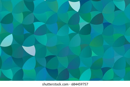 Light BLUE vector banner with circles, spheres. Abstract spots. Background of Art bubbles in halftone style with colored gradient.