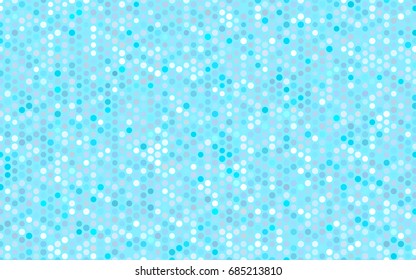 Light BLUE vector banner with circles, spheres. Abstract spots. Background of Art bubbles in halftone style with colored gradient.