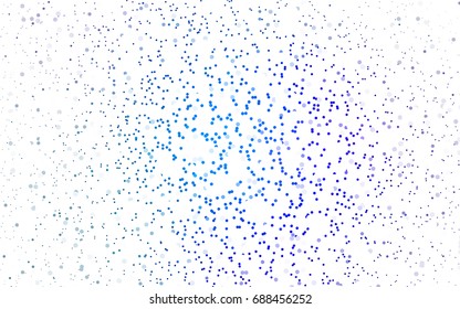 Light BLUE vector banner with circles, spheres. Abstract spots. Background of Art bubbles in halftone style with colored gradient.