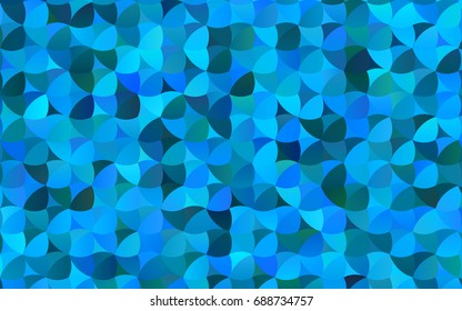 Light BLUE vector banner with circles, spheres. Abstract spots. Background of Art bubbles in halftone style with colored gradient.
