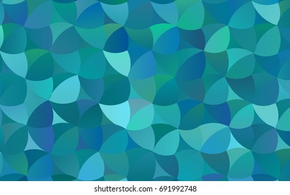 Light BLUE vector banner with circles, spheres. Abstract spots. Background of Art bubbles in halftone style with colored gradient.