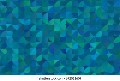 Light BLUE vector banner with circles, spheres. Abstract spots. Background of Art bubbles in halftone style with colored gradient.