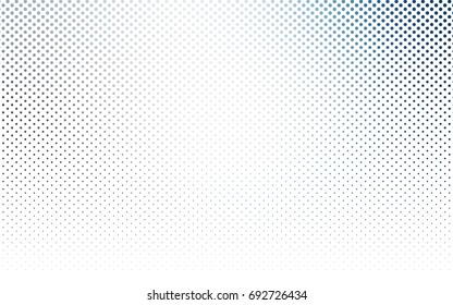 Light BLUE vector banner with circles, spheres. Abstract spots. Background of Art bubbles in halftone style with colored gradient.
