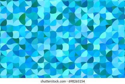 Light BLUE vector banner with circles, spheres. Abstract spots. Background of Art bubbles in halftone style with colored gradient.