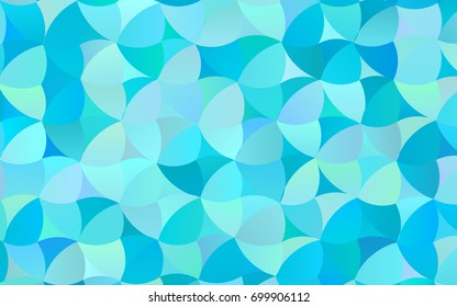Light BLUE vector banner with circles, spheres. Abstract spots. Background of Art bubbles in halftone style with colored gradient.