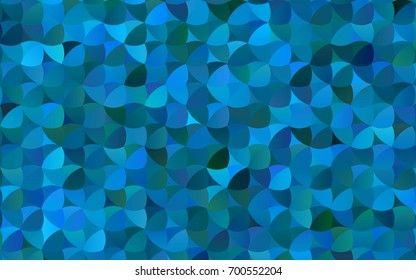 Light BLUE vector banner with circles, spheres. Abstract spots. Background of Art bubbles in halftone style with colored gradient.