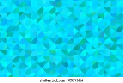 Light BLUE vector banner with circles, spheres. Abstract spots. Background of Art bubbles in halftone style with colored gradient.